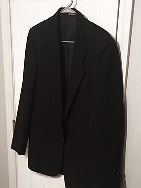 Doni Barassi Men Black Suit Jacket Only 37R